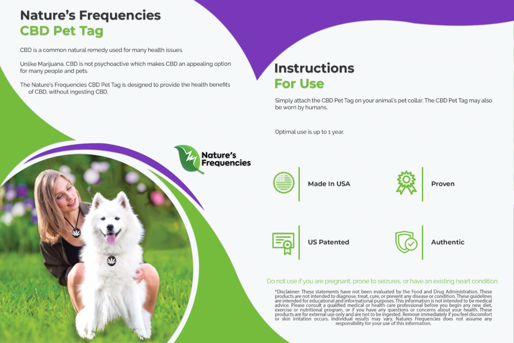 cbd pet tag natures frequencies humans